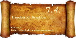 Theobald Anetta névjegykártya